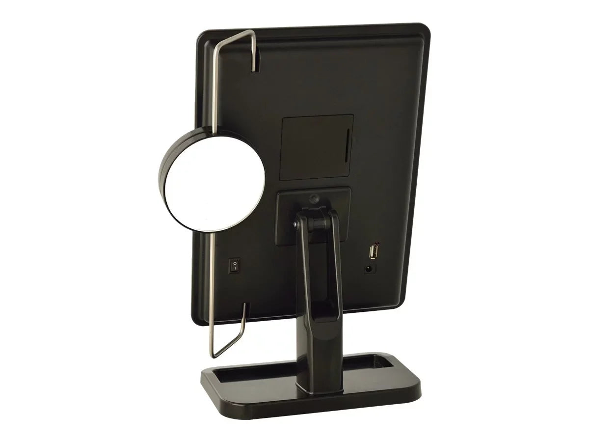($50 Value) Sharper Image Cordless  Vanity Mirror and Charging Station 8-Inch by 11-Inch JS911B