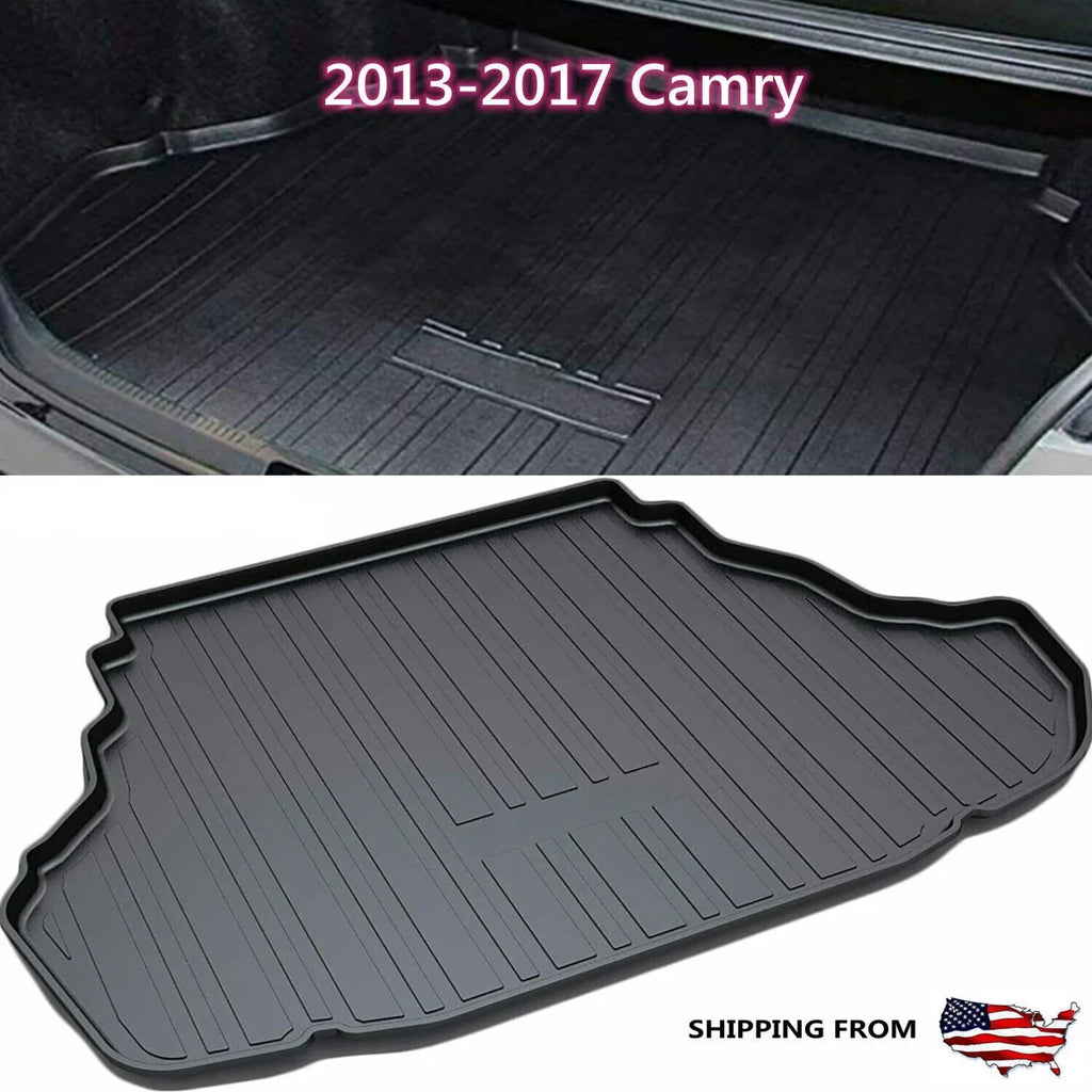 Trunk Liner  Cargo Mats for 2013-2017 Toyota Camry Easy to Clean Carpets