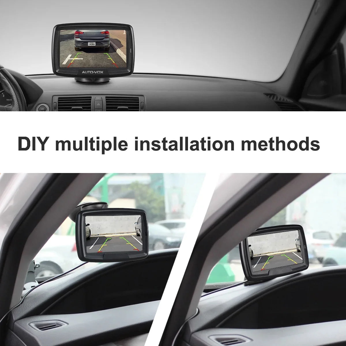 Wireless Backup Camera for Trucks, Waterproof Reversing Camera Easy Installation, Vehicle Digital BackUp Camera System Wireless Rear View Camera for Trailer