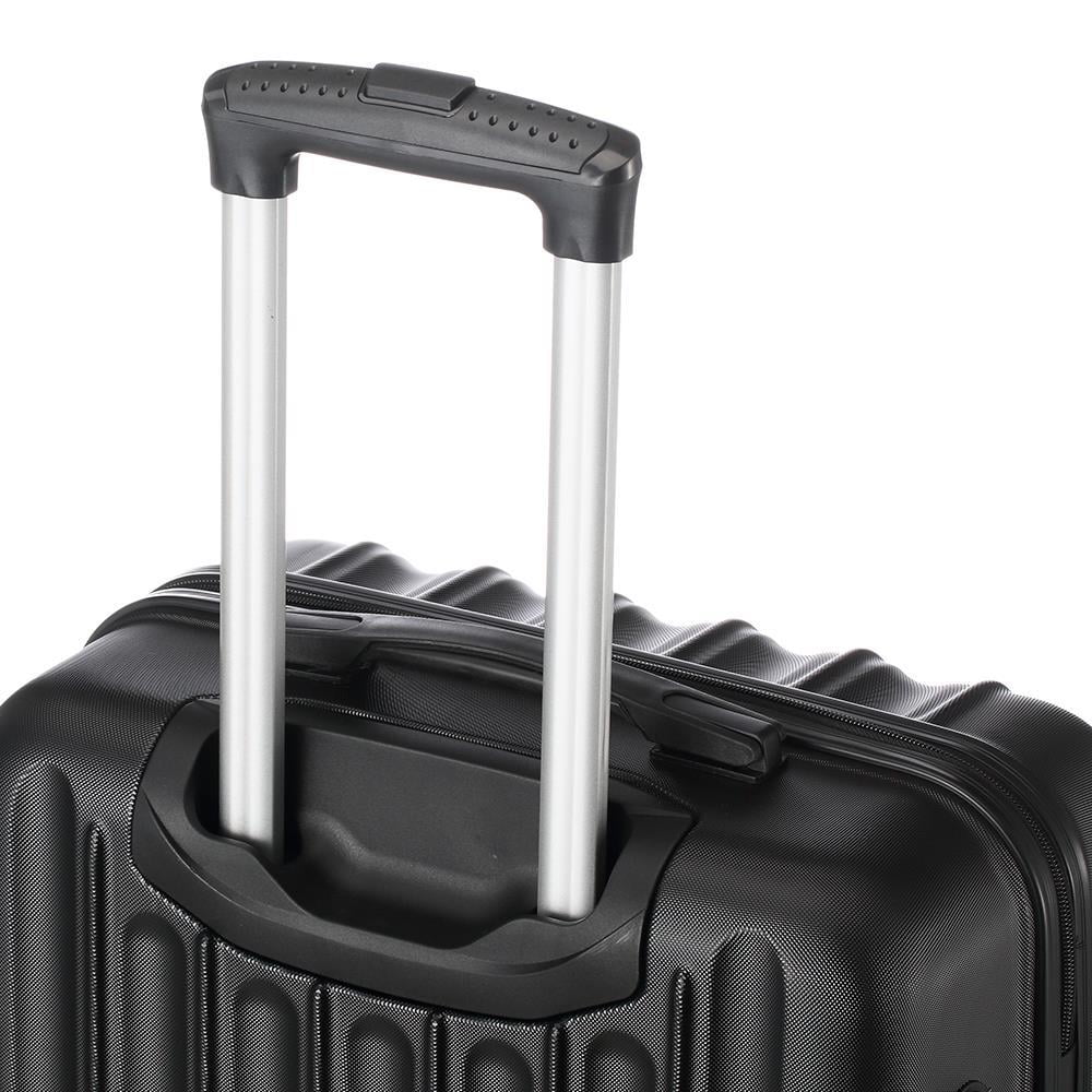 SalonMore  3 Piece Hardside Lightweight Spinner Luggage Bag Set  With  Lock Black