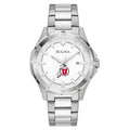 Men's Bulova Silver Utah Utes Stainless Steel Classic Sport Watch
