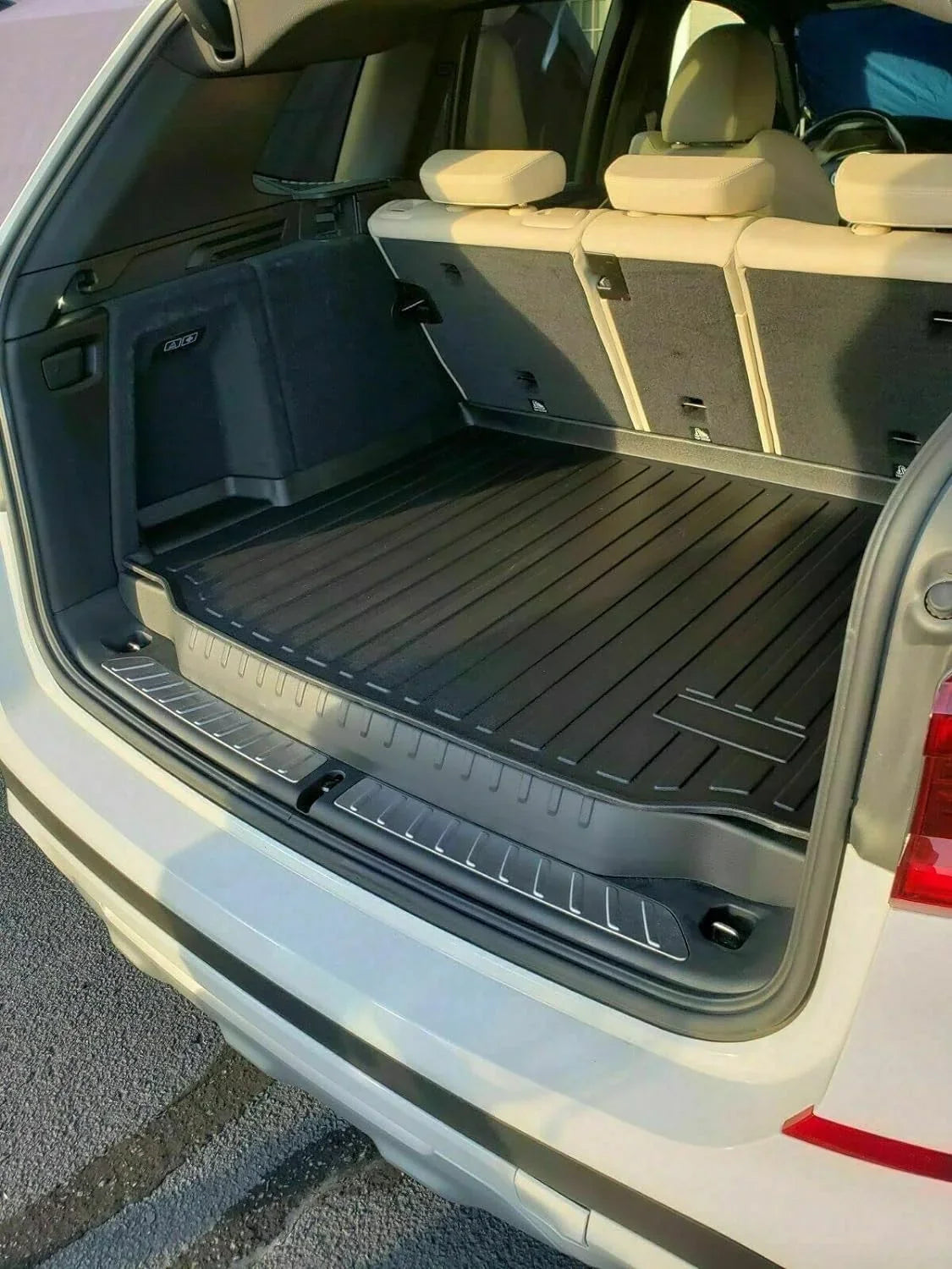 Cargo Liner – Trunk Mat for  X3 2018-2024 – Weather-Resistant Trunk Mats for Cars with Raised Lip – Non-Slip Car Trunk Mat Rubber – Easy to Install – Laser Pre-Cut Design