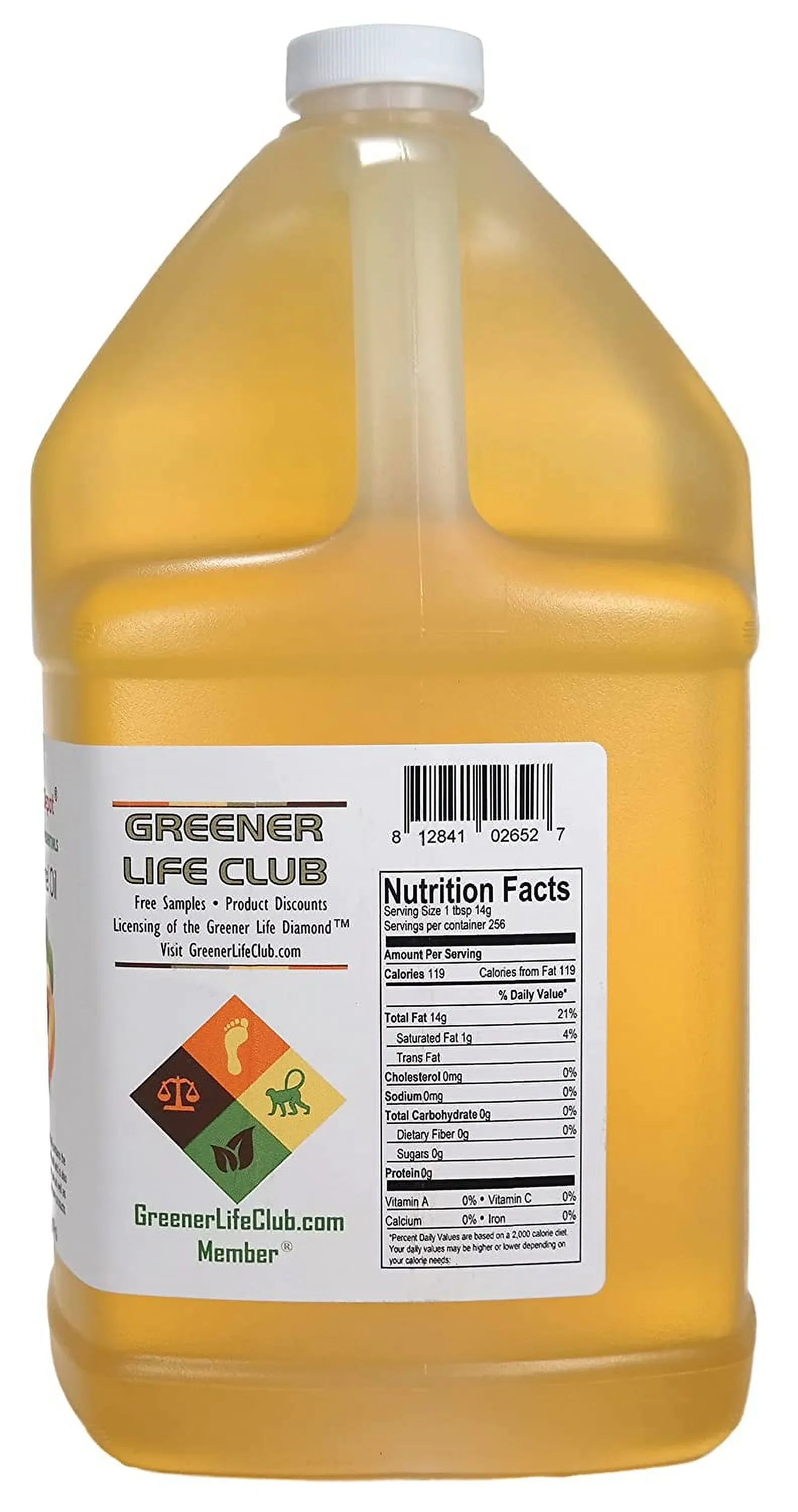 Apricot Kernel Oil - 1 Gallon - Food Grade - safety sealed  container with resealable cap