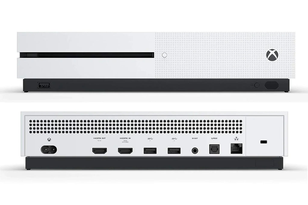 Microsoft Xbox One X 1TB, 4K Ultra  White Console Only with Headset   Bundle Used
