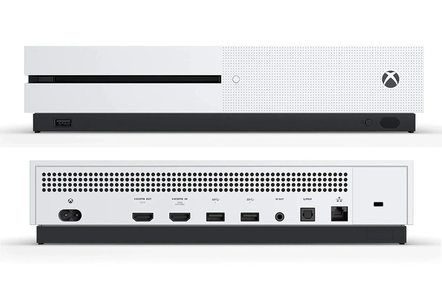 Microsoft Xbox One X 1TB, 4K Ultra  White Console Only with Headset   Bundle Used