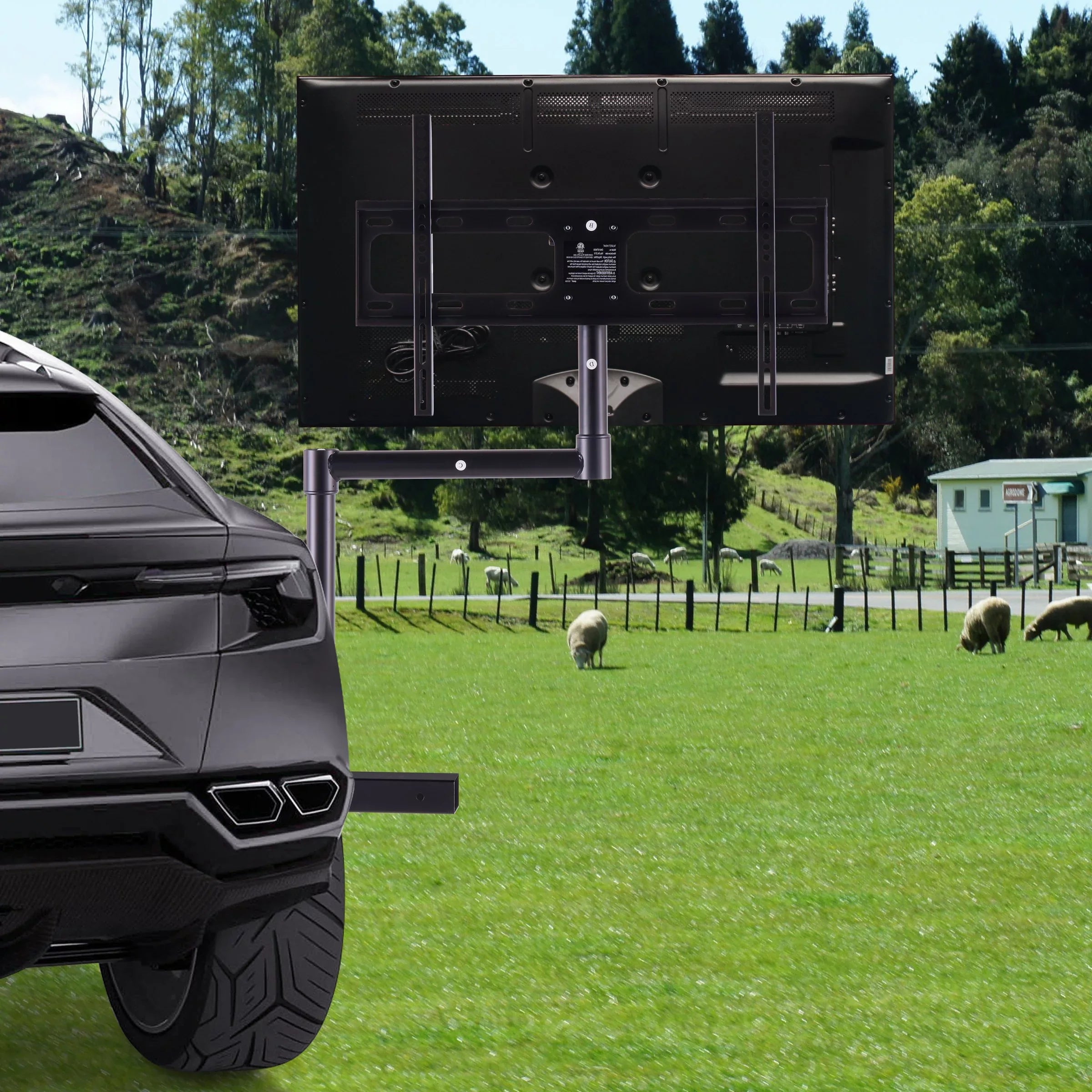 Tailgate Television Mount, Black for TVs 32"-60"