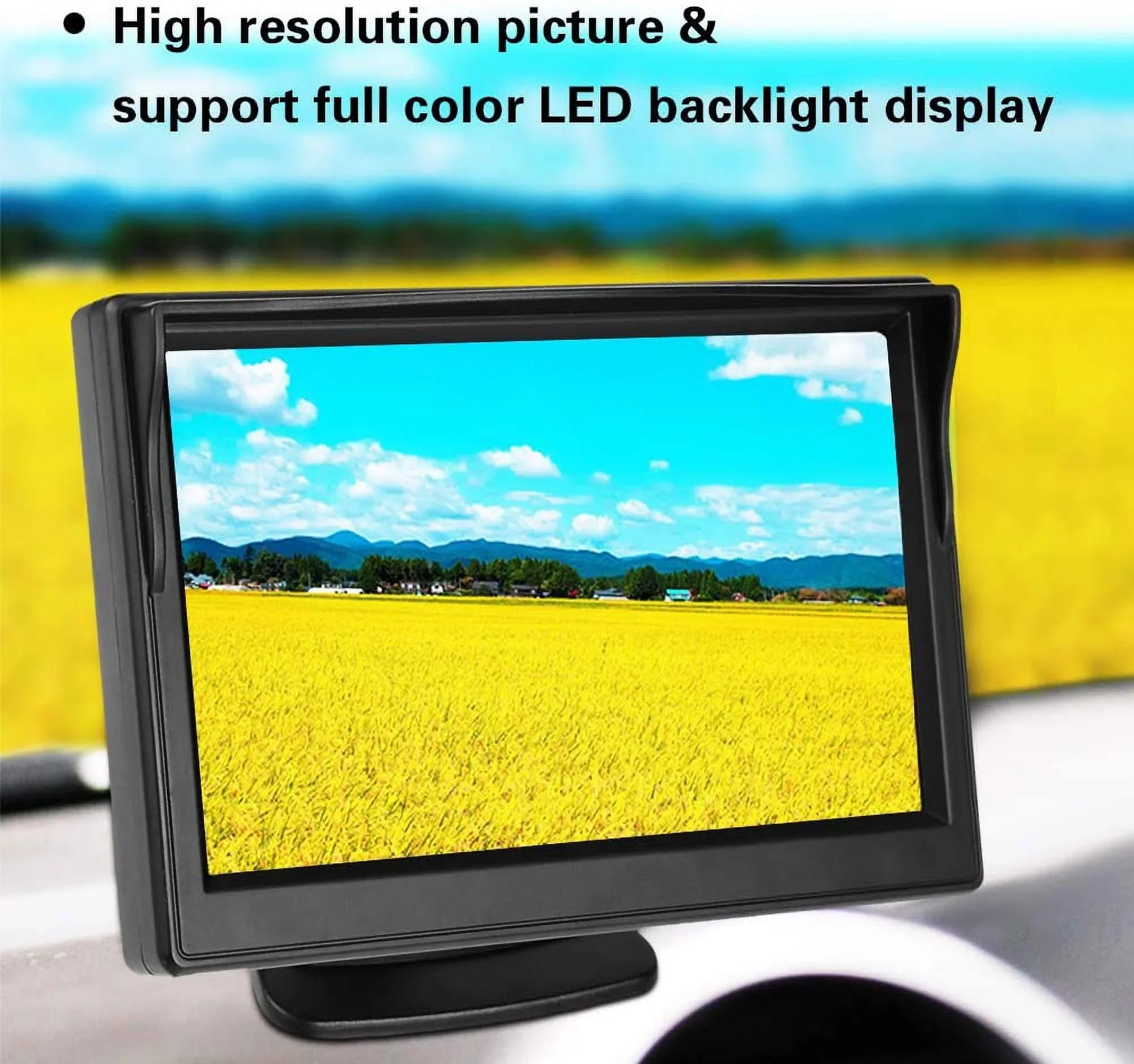 5" Wireless  Rearview Car Backup Camera and Monitor Reverse Assist Kit
