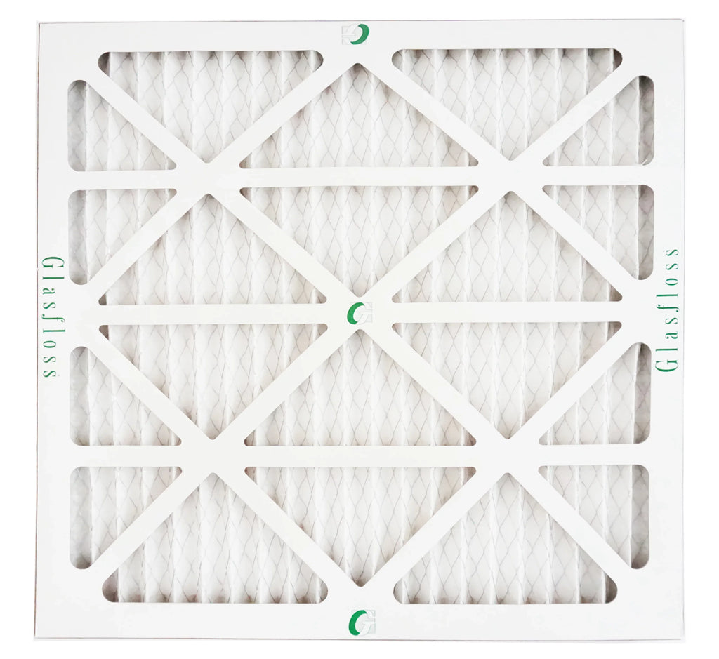 Glasfloss Air Filter 14x14x2 - 2"  10 - (Pack of 12) - Pleated  or  Air Filter - Furnace Air Filter - Home or Office - Made In The .