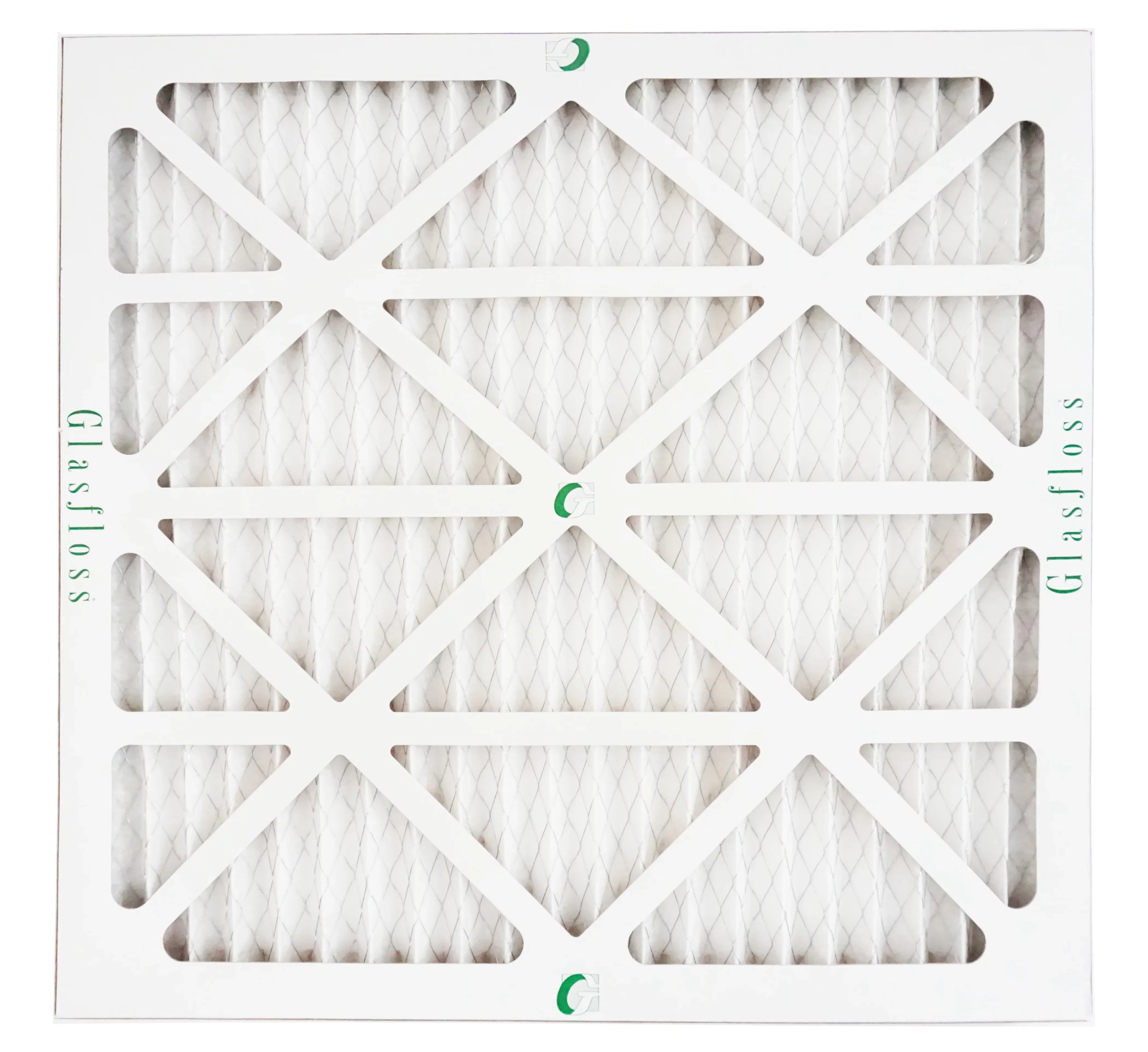 Glasfloss Air Filter 14x14x2 - 2"  10 - (Pack of 12) - Pleated  or  Air Filter - Furnace Air Filter - Home or Office - Made In The .