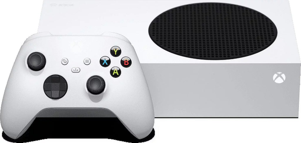 Microsoft Xbox Series S All Digital Gaming Console 512GB Solid State Drive White Xbox Console and Wireless Controller with Mytrix Full Body Skin Sticker-Eclipse