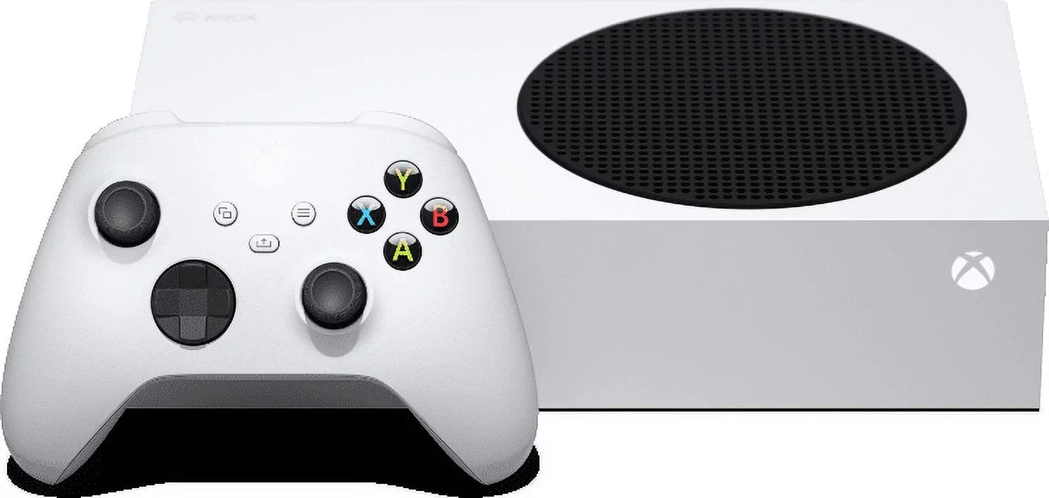 Microsoft Xbox Series S All Digital Gaming Console 512GB Solid State Drive White Xbox Console and Wireless Controller with Mytrix Full Body Skin Sticker-Eclipse