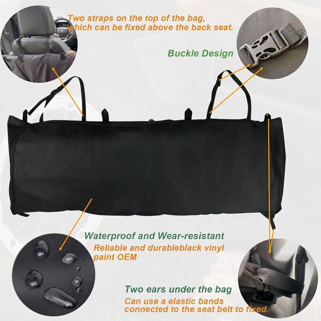 Black Soft Top Window Storage Bag For Ford Bronco 4 Door Accessories 2021-2023