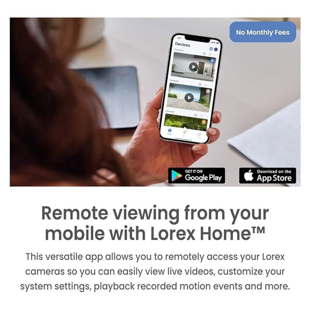 Lorex Fusion 4K 12 Camera Capable 8 Wired and 4 Wi-Fi 2TB  with Smart Motion Detection, Active Deterrence, and Smart Home Compatibility