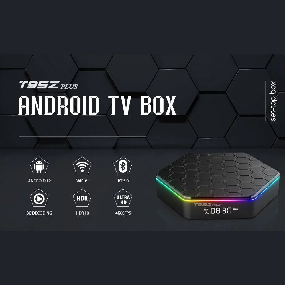 JahyShow Upgraded T95Z Plus  Box - Smart Android 12.0, 6K  Stream Player, 4+128G