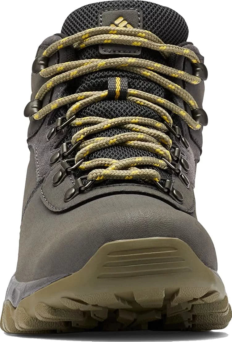 Columbia Mens Newton Ridge Plus Ii Waterproof Hiking Boot Shoe 14 Dark Grey/Stone Green