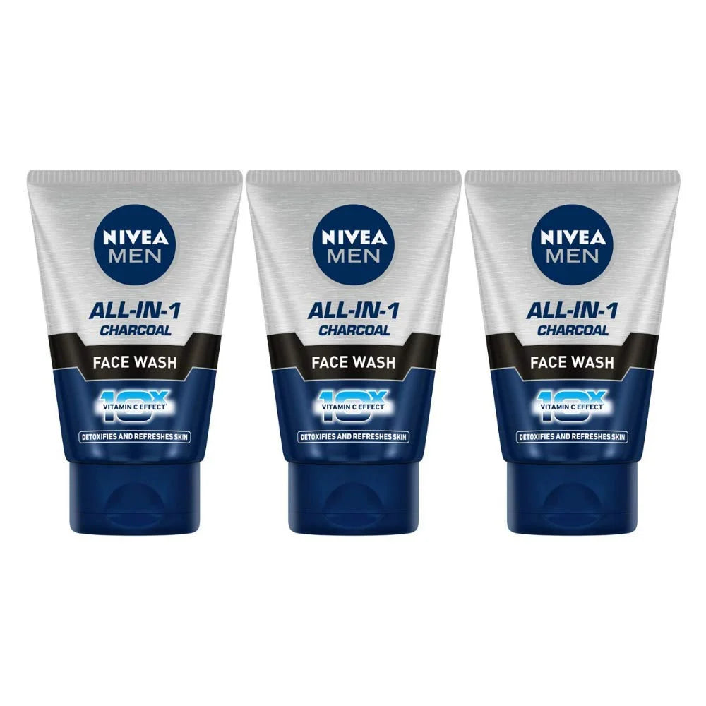 Charcoal Face Wash, 100ml (Pack of 3)