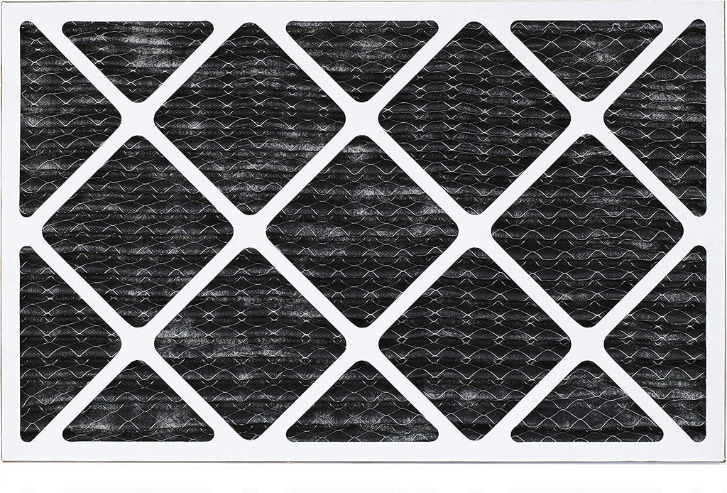 Filterbuy 12x24x1  8 Odor Eliminator Pleated   Furnace Air Filters with Activated Carbon (6-Pack)