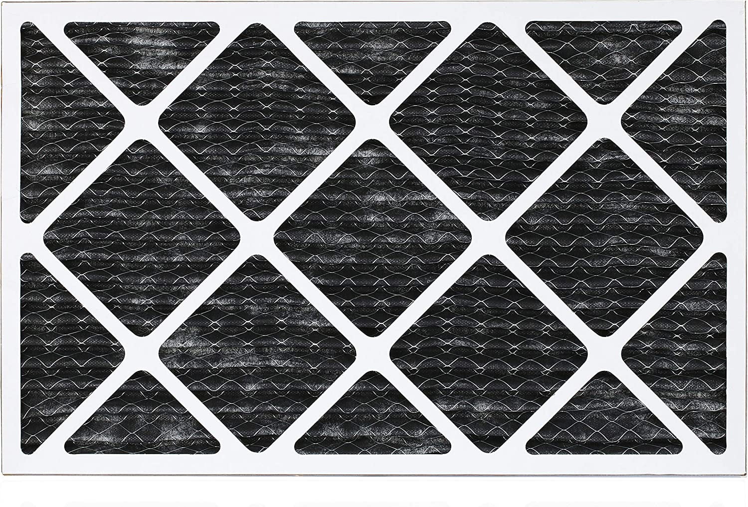 Filterbuy 24x30x1  8 Odor Eliminator Pleated   Furnace Air Filters with Activated Carbon (3-Pack)