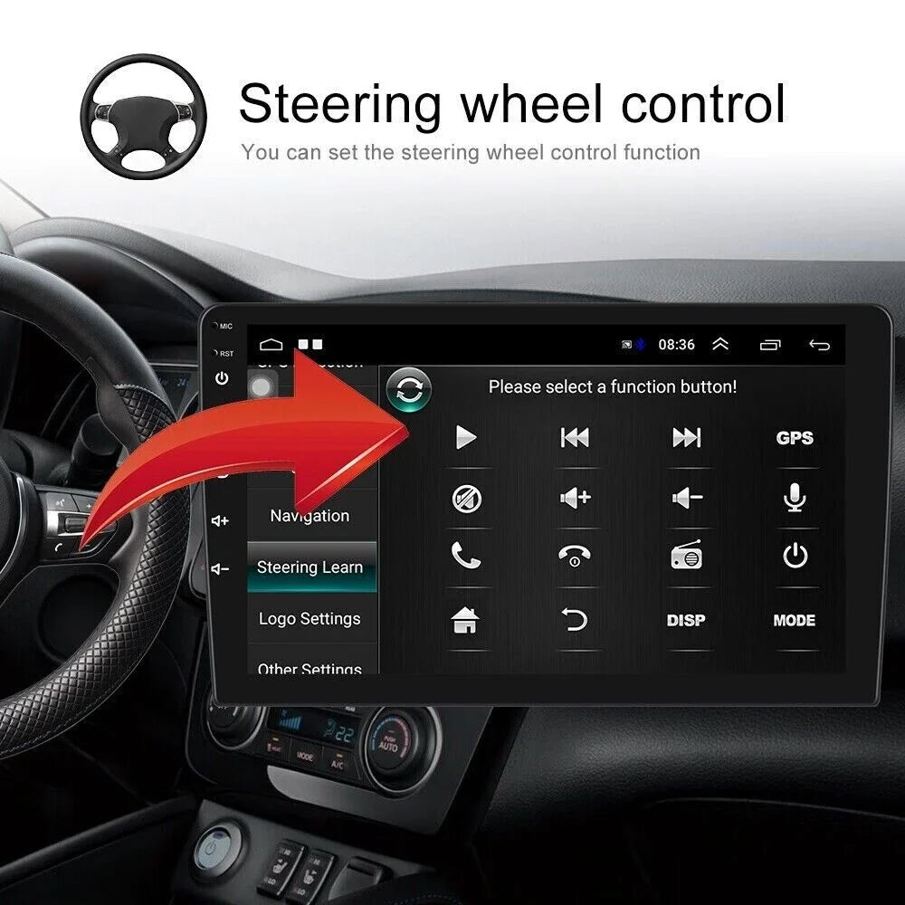 Car Stereo Radio for Honda Accord 8 2008-2013 10.1" 1280*720 Screen Android 12 Video Player Support Wireless Carplay Android Auto   Navigation  Backup Camera 2+32G, Black