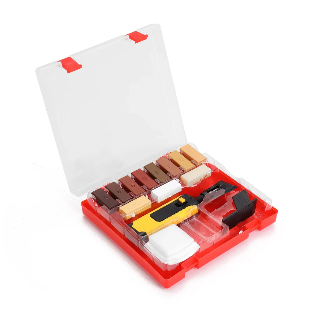 Lixada Floor Worktop Repair Kit Laminate Wax System Sturdy Casing Mending Chips Scratches Tool Set