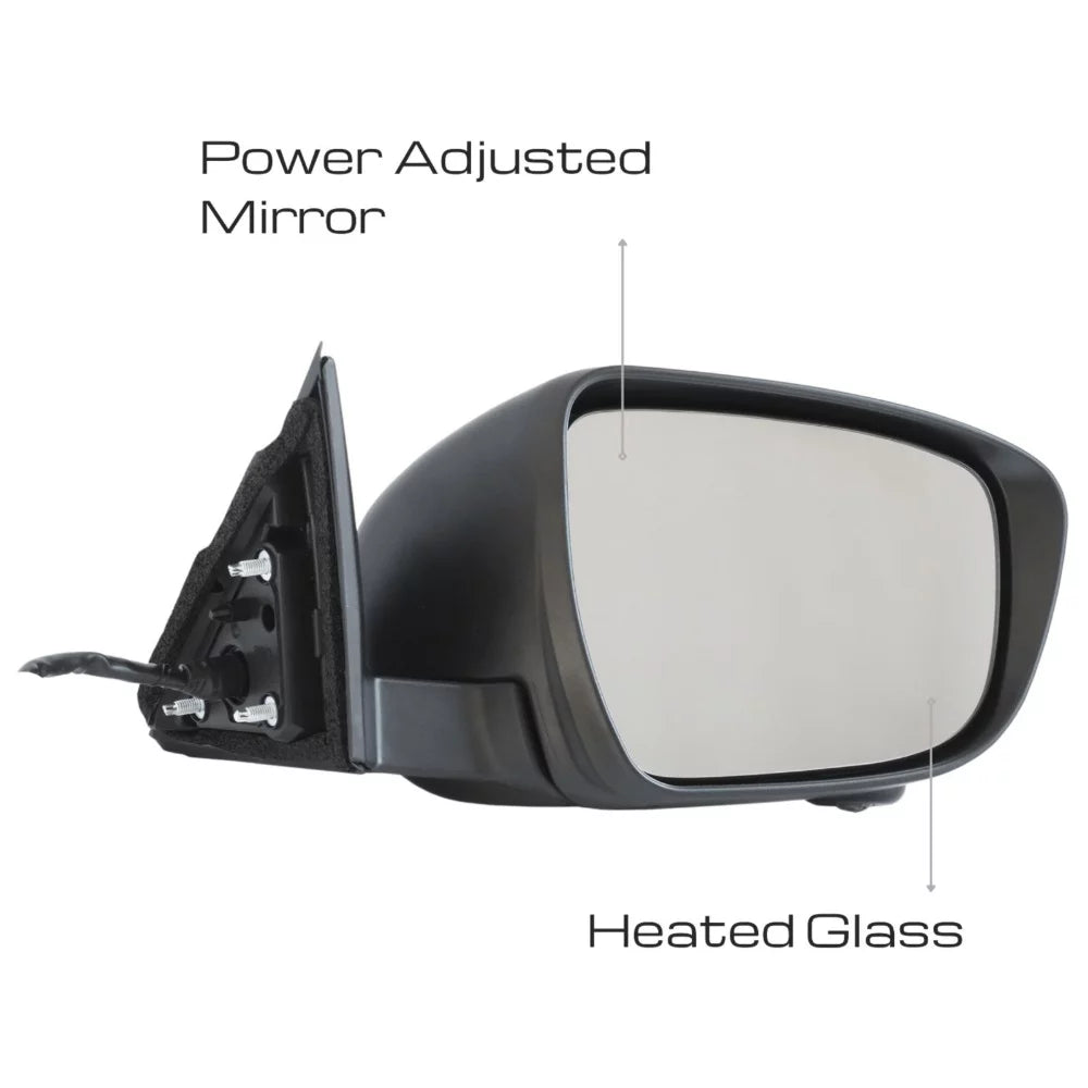 For Nissan 14-19 Rogue Passenger Side Mirror W/ Camera Power Fold Blinker 13Pin Fits select: 2014-2018   S//