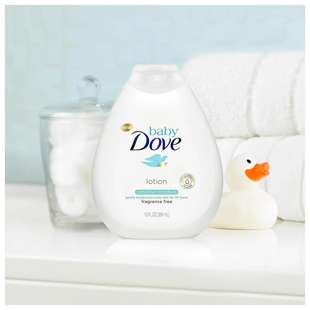 Baby Dove Fragrance Free Lotion, Sensitive Moisture 13 oz, 3 count