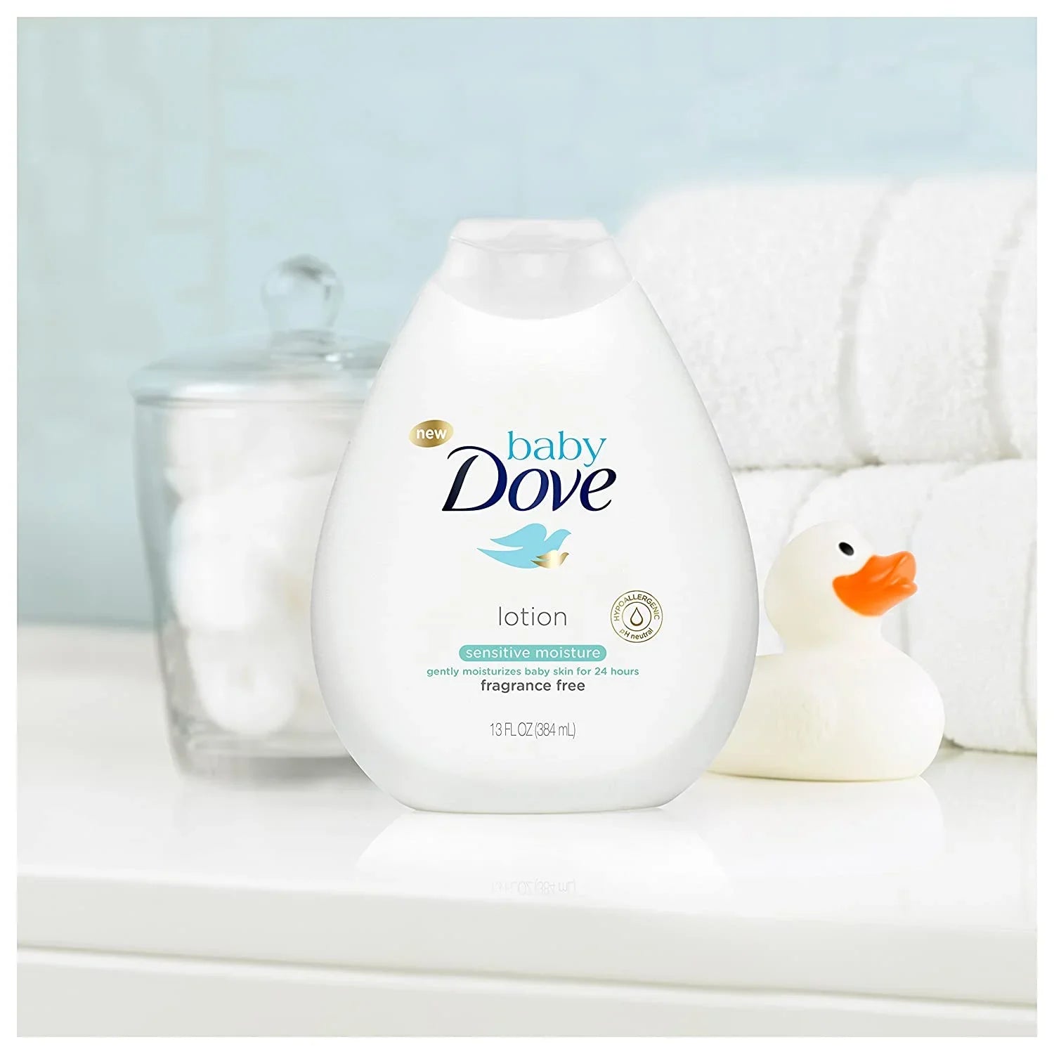 Baby Dove Fragrance Free Lotion, Sensitive Moisture 13 oz, 3 count