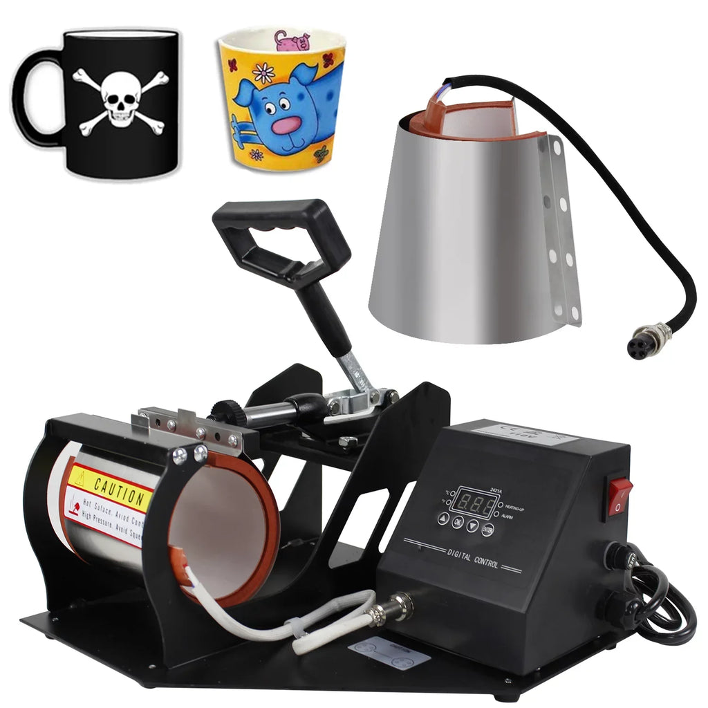 2 in 1 Mug Coffee Cup Heat Press Digital Transfer Sublimation Machine
