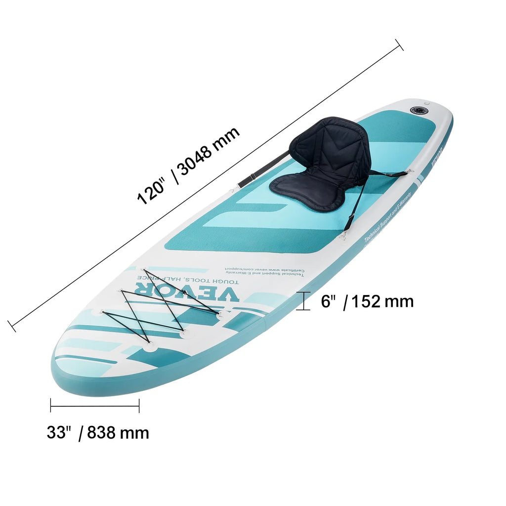 10 ft Kayak Board Inflatable Stand Up Paddle Board with Seat Accessory