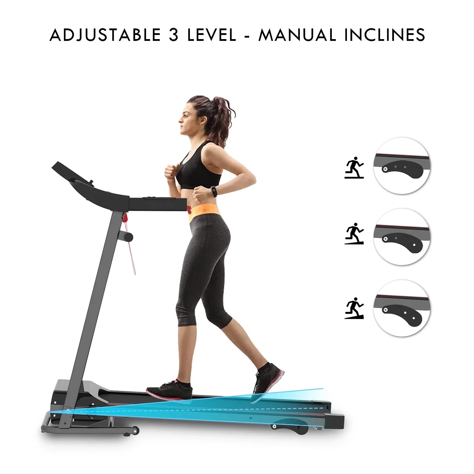 Walking Pad, Sturdy & Durable Under Desk Treadmill, Folding Treadmill with 300LBS Capacity, Beautifully Designed Installation-Free Treadmills for Home Bluetooth Speaker