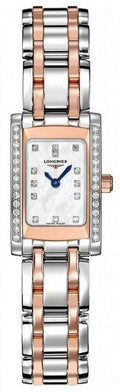 Longines DolceVita Rose Gold Steel Diamond Women's Watch L5.158.5.89.7