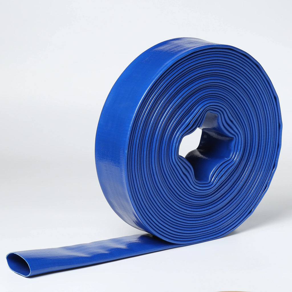 1.5" 1-1/2" In Dia x 100 ft Heavy Duty Flat Lay Sump Pump Discharge and Backwash  Hose 4 Bar (100)