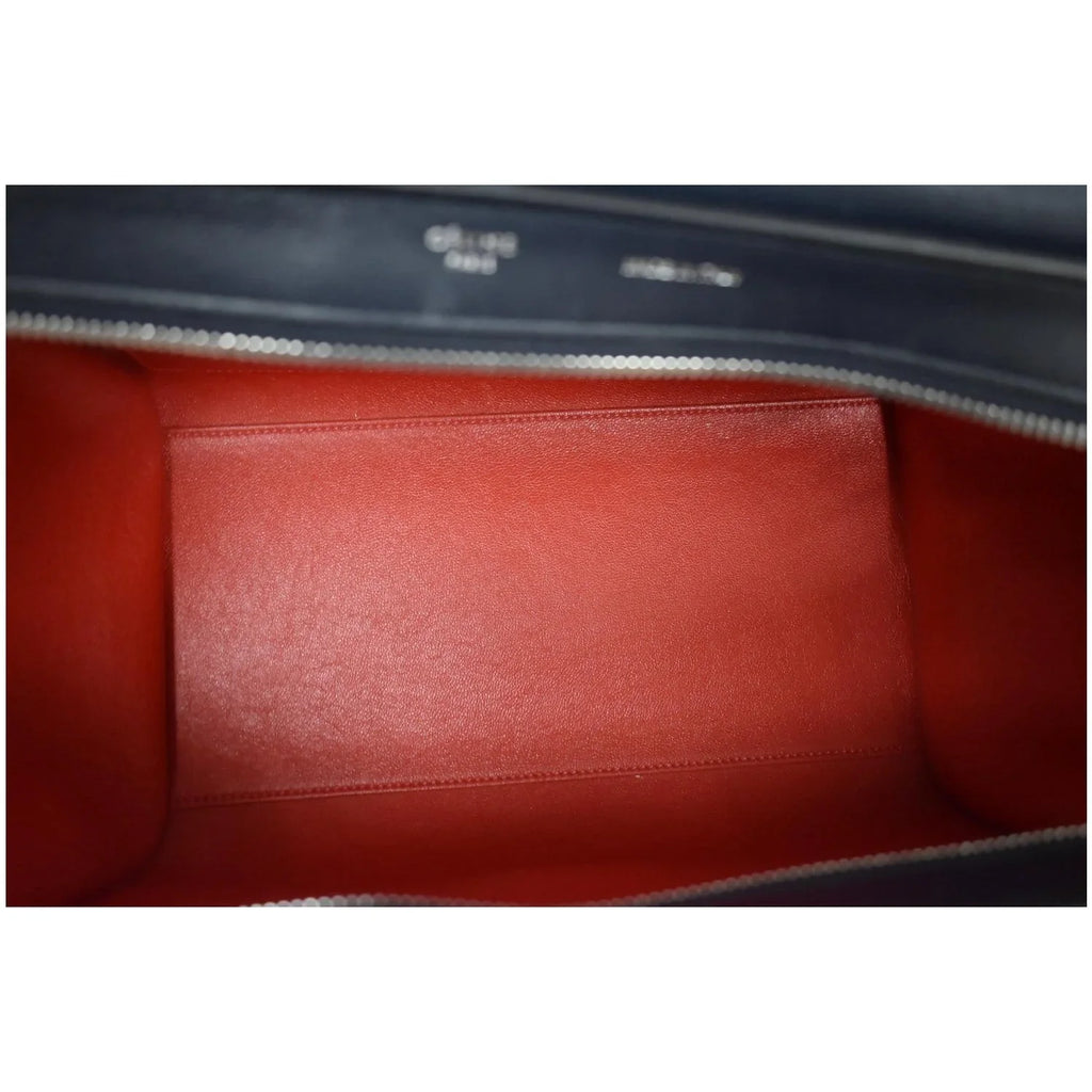 Pre-owned  Trapeze Small 2way Leather Tote Shoulder Bag Blue