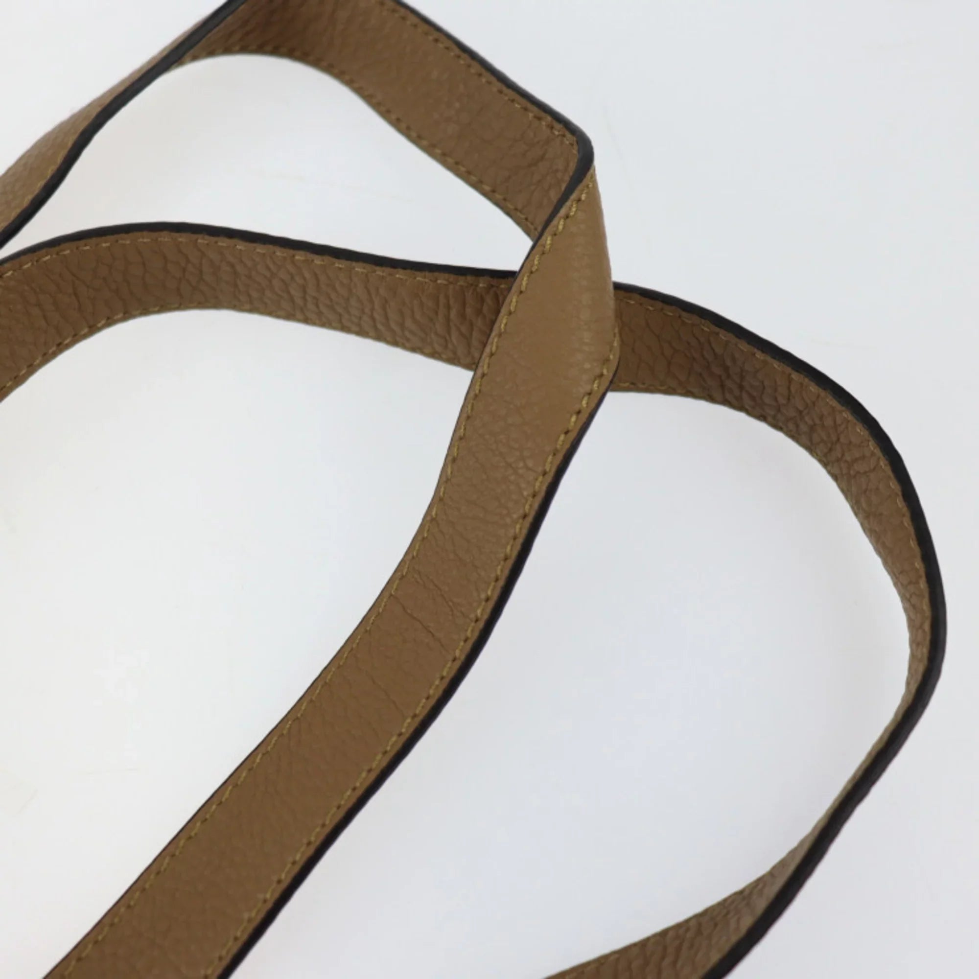 Pre-Owned  Fendi Tote Bag 7VA426 Leather Brown Series Shoulder Coffee Cup Pattern (Like New)