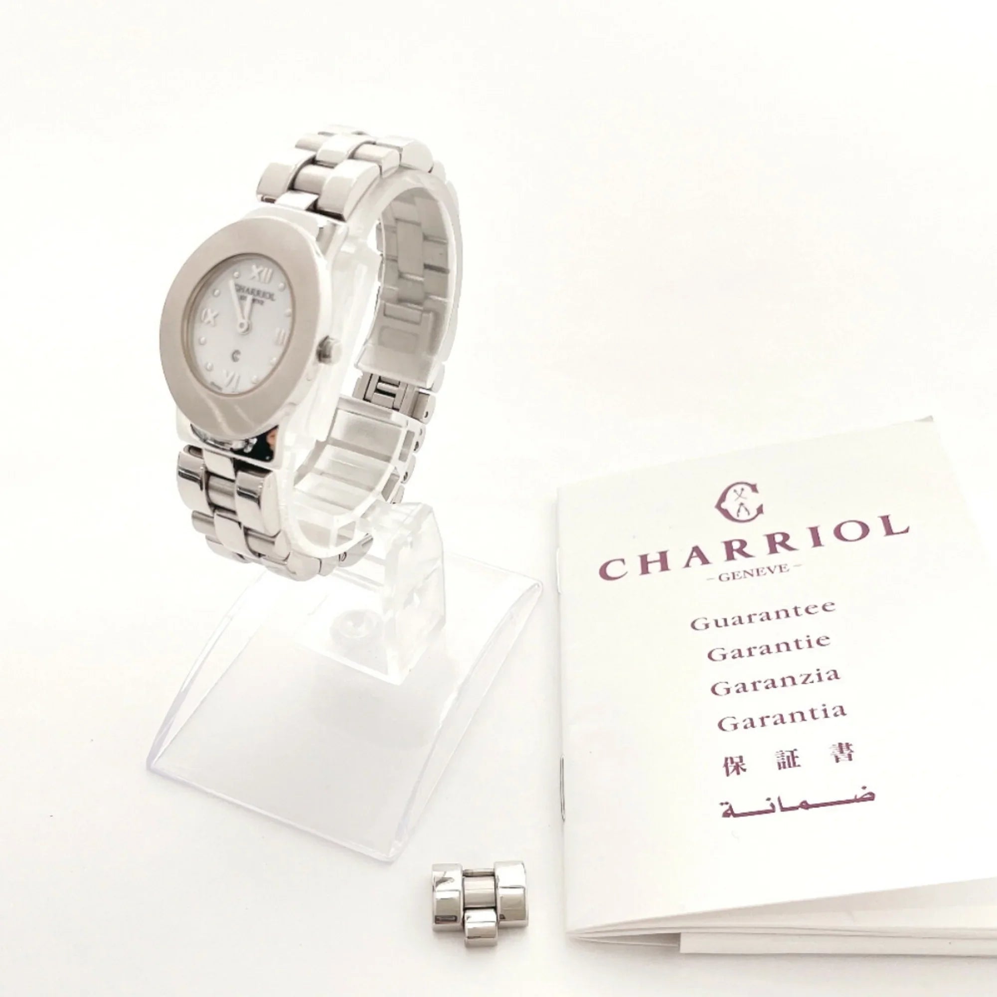 Pre-Owned Charriol Azzurro Watch Stainless Steel  AZURO300900 Women's Silver F3102467 (Good)