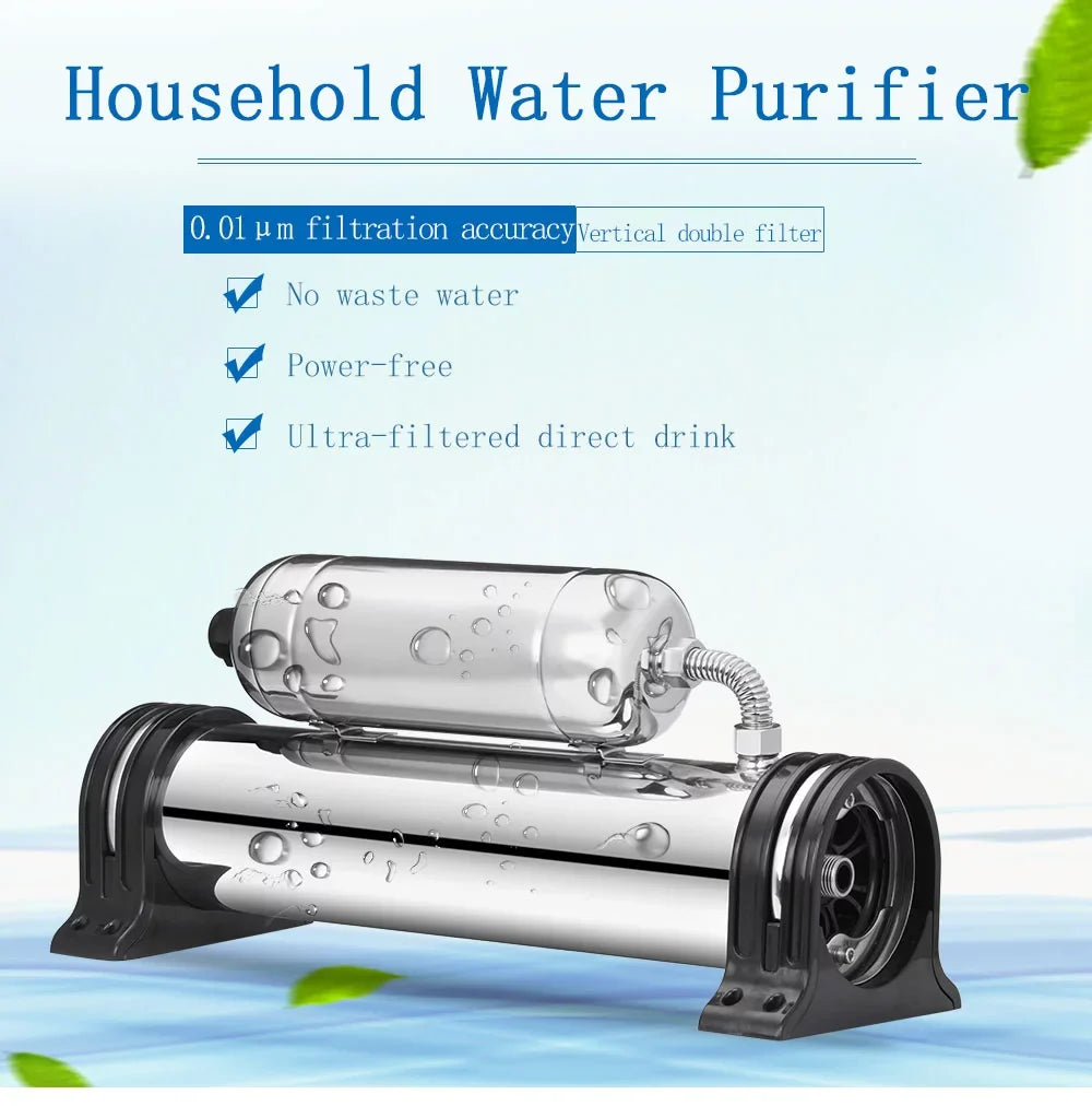 Water Filter Water Purification Parent-child Formula Household Stainless Steel 1000L/H