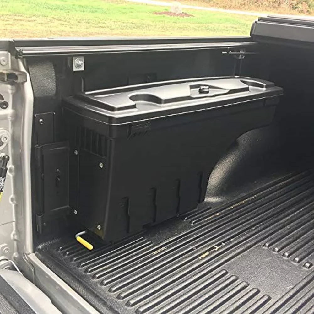 PIT66 Truck Bed Storage Box Toolbox Driver Left Side  Fit for Toyota Tacoma 2005-2020 Black