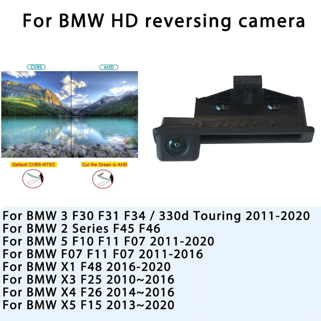 1080P Car Rear View Camera Parking Reverse  Night Vision Backup For  3 Series F30 F31 F34 F10 F11 F07 X1 X3 X5