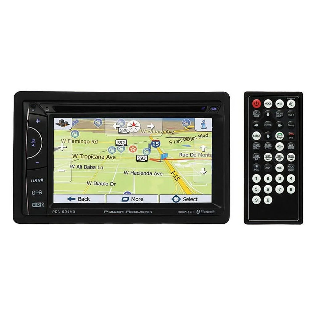Power Acoustik -621HB 6.2" Incite Double- In-Dash  Navigation  Touchscreen  Receiver with Bluetooth and  Mobilelink X2