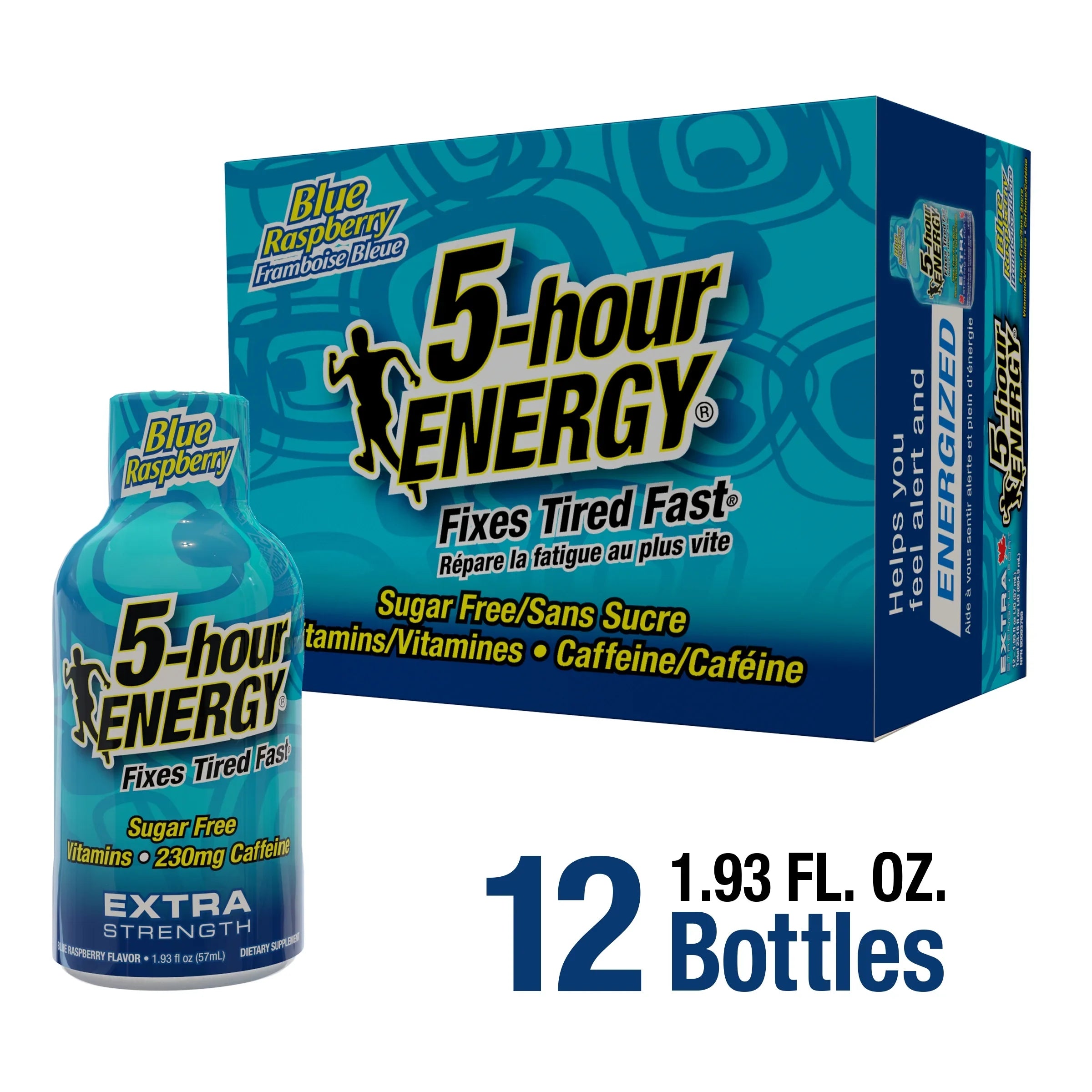 5-hour  Shot, Extra Strength, Blue Raspberry, 12 Count