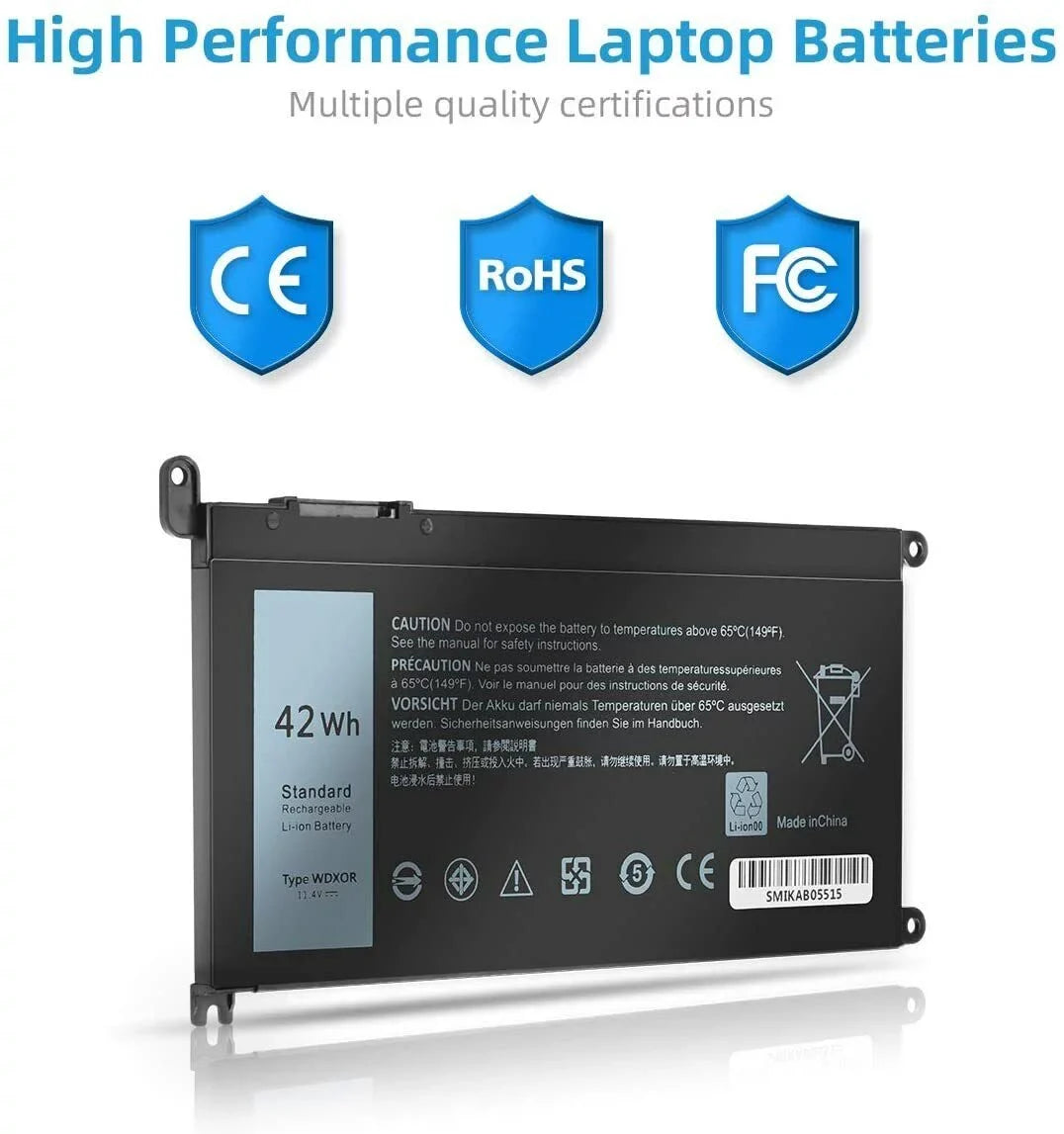 5x Battery WDX0R For Dell Inspiron 15 5567 5568 13 5368 7368 7569 7579 FC92N