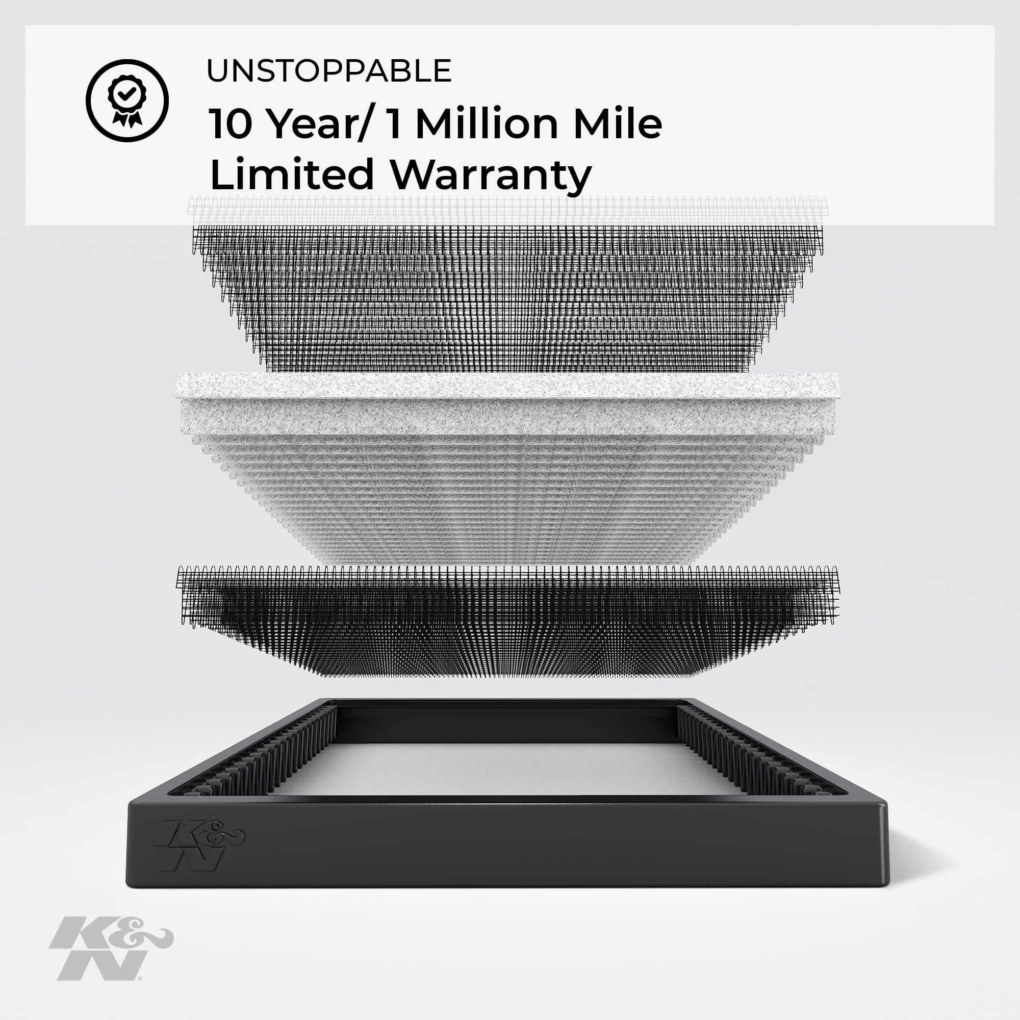 K&N VF2068 Cabin Air Filter Fits select: 2016-2019 - , 2017-2019 -