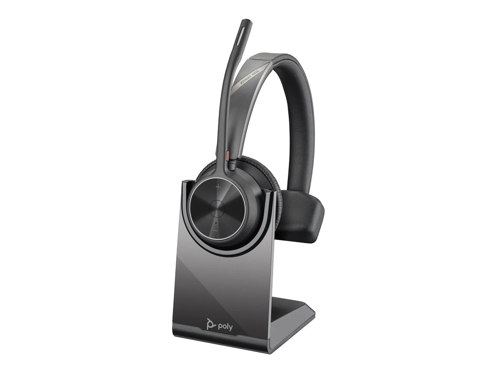 Poly Voyager 4310 -AHeadset + BT700 dongle  - Google Assistant, Siri - Mono -  Type A - Wired/Wireless - Bluetooth - 164 ft - 20 Hz - 20 kHz - On-ear, Over-the-head - Monaural - Supra-aura...