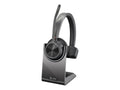 Poly Voyager 4310 -AHeadset + BT700 dongle  - Google Assistant, Siri - Mono -  Type A - Wired/Wireless - Bluetooth - 164 ft - 20 Hz - 20 kHz - On-ear, Over-the-head - Monaural - Supra-aura...