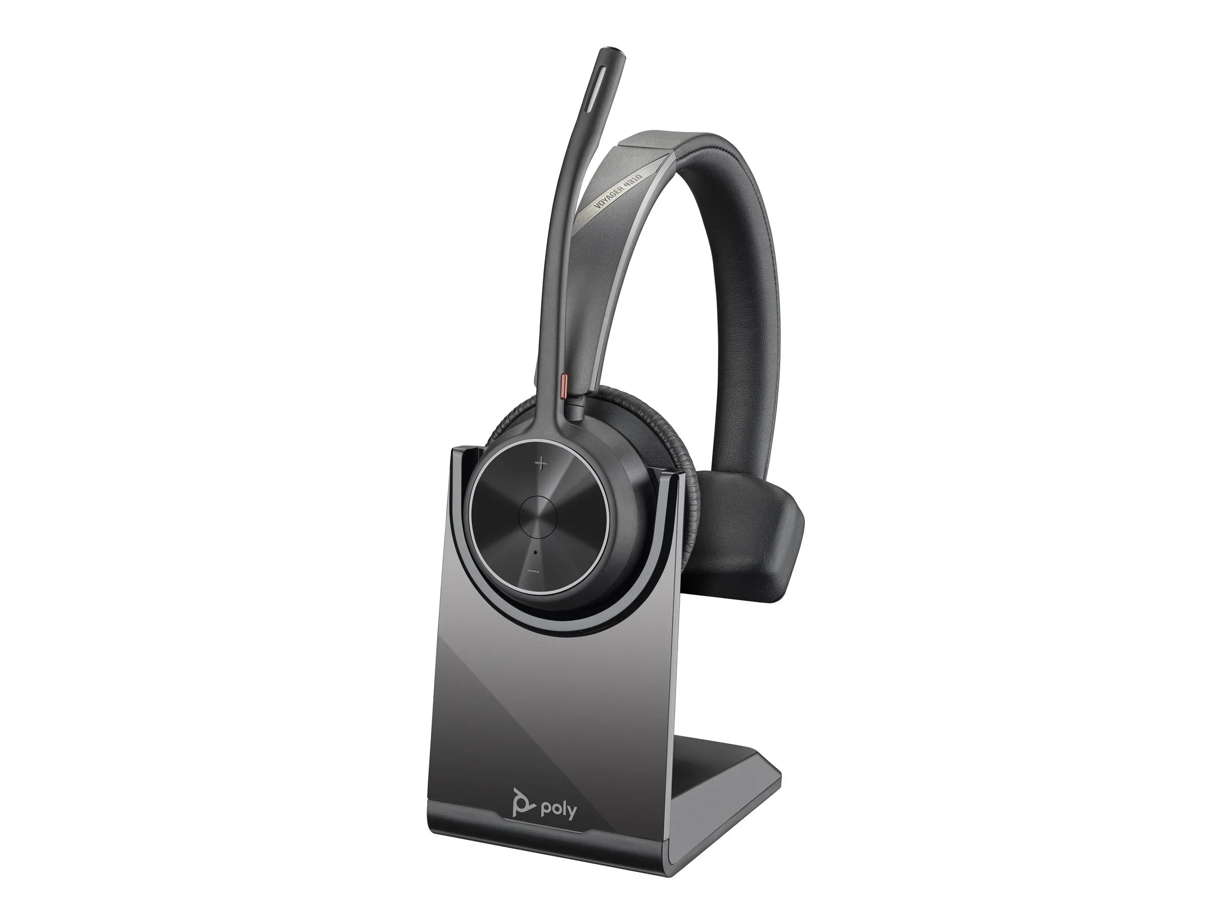 Poly Voyager 4310 -AHeadset + BT700 dongle  - Google Assistant, Siri - Mono -  Type A - Wired/Wireless - Bluetooth - 164 ft - 20 Hz - 20 kHz - On-ear, Over-the-head - Monaural - Supra-aura...