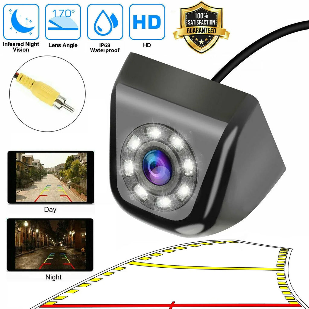 170°  8LED Car Rear View Backup Parking Reverse Camera Night Vision Waterproof