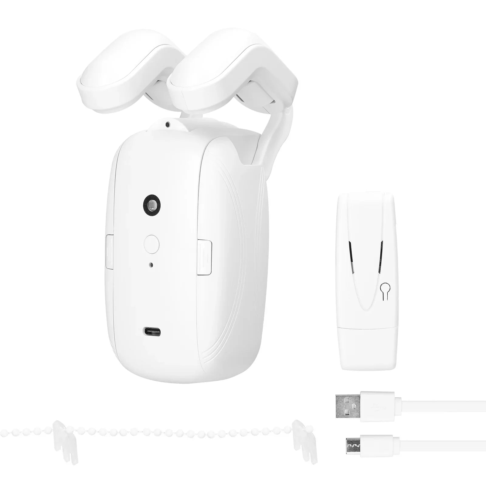 Htovila WiFi Intelligent Curtain Motor Electric Curtain Robot Automatic Opener No Wiring with Gateways Support  Remote Control Timer Setup & Sensing Compatible with Home for Roman Rod
