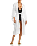 Norma Kamali Women's Midi Robe Swim Cover-Up (, White)