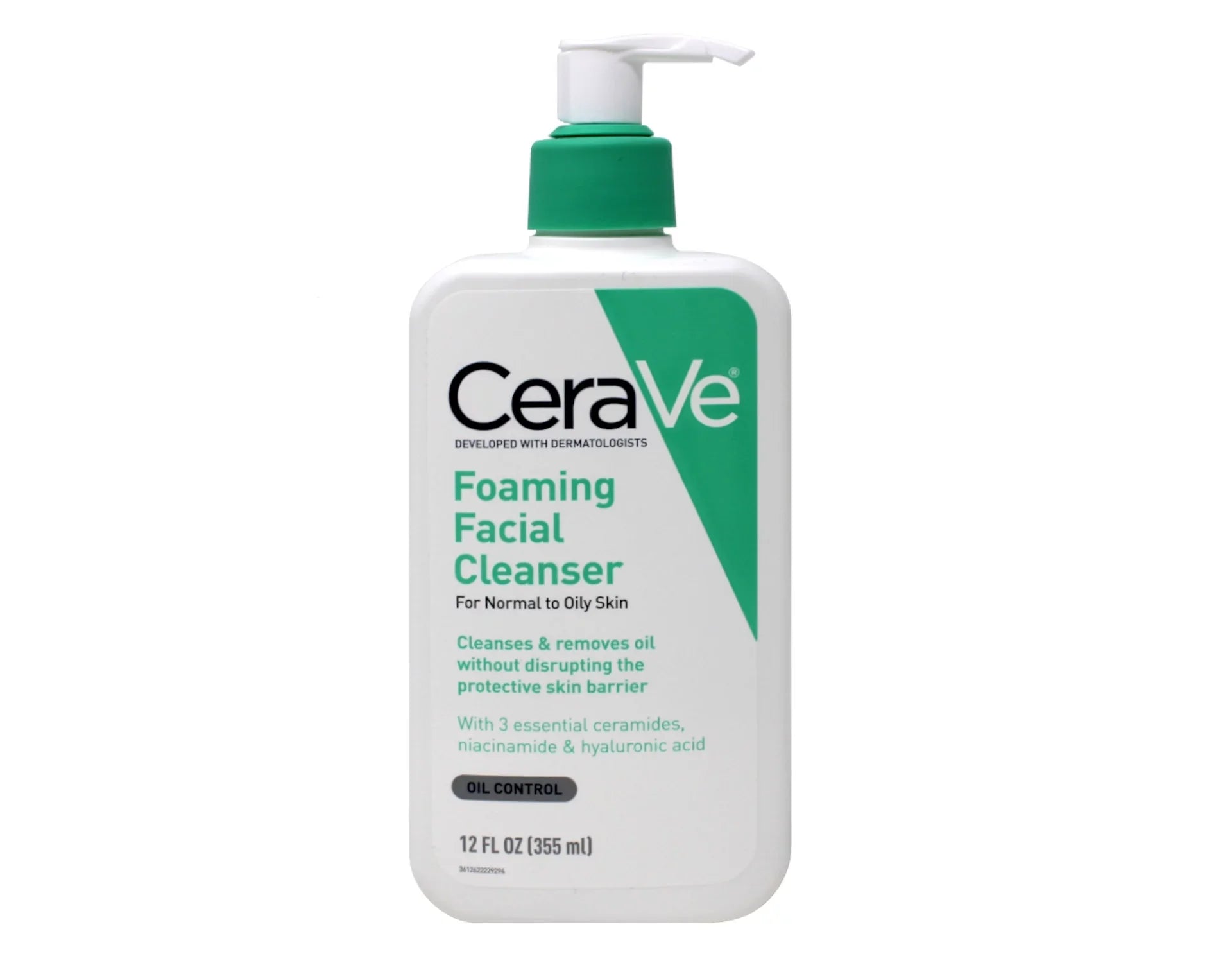 CeraVe Foaming Face Cleanser. Fragrance-Free Face Wash with Hyaluronic Acid