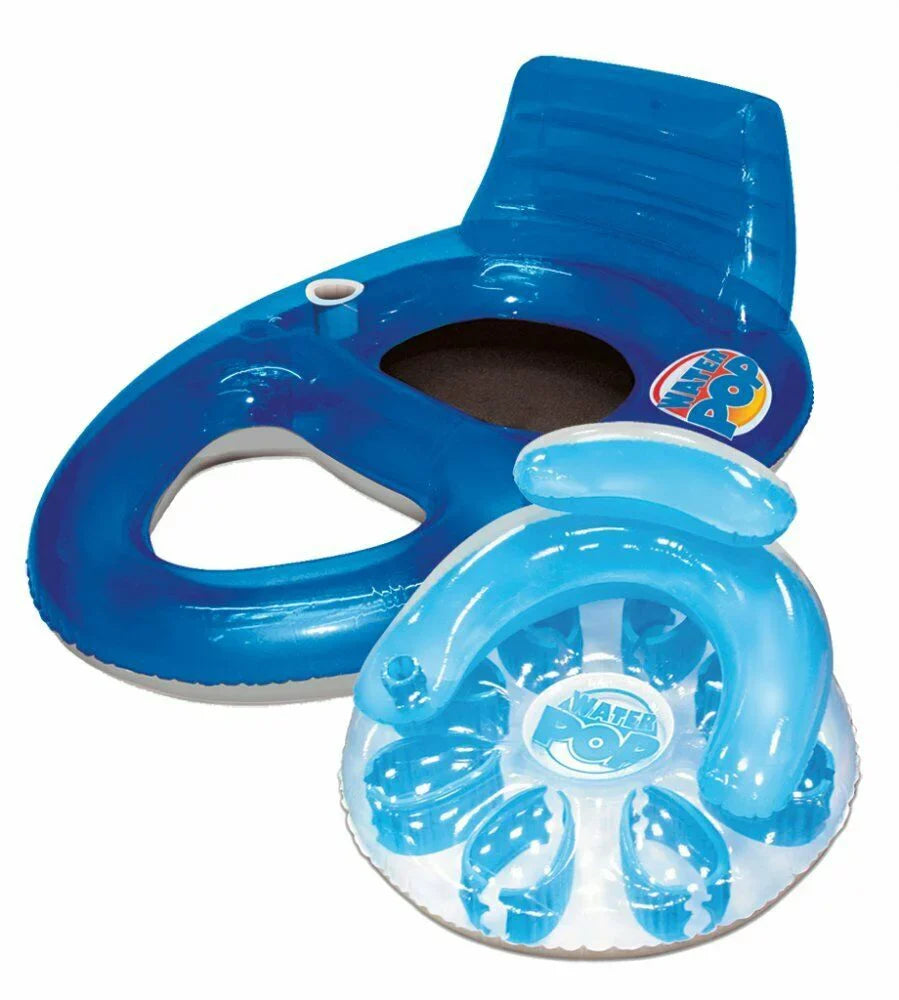 Poolmaster Water Pop Circular and Oval Inflatable Swimming Pool Lounges - 2 Pack